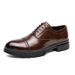 Euro Step Formal Business New Brogue Casual Leather Shoes Men's Height Increasing Tassel Slip-On Loafers Men_vogvips.com