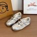 Dexun Shoes Women's 2026 Summer New Hollow Rhinestone Double Buckle With Mesh Single Shoes Soft Sole Light Casual Shoes Sports Shoes_vogvips.com