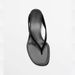 Korean Style Minimalist Women's Leather Flip Flops Outdoor Wear Beach Sandals Small Wedge Heel 2026 New Style_vogvips.com