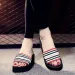 Free Freight 2026 New Women's Summer Thick Slope Heel Casual Word Slippers Foam Sandals Fashion Wear Sponge Bottom Beach_vogvips.com