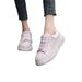 Women's Fashion Low-Top Sneakers With Crystal Rhinestones, Sweet Style Platform Casual Shoes - Comfortable, Lightweight & Versatile_vogvips.com