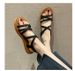 Upgraded New Roman For Women, Flat Elastic Soft Sole Summer Sandals, Women's Cross Strap Outdoor Sandals_vogvips.com