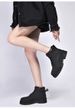 Big Yellow Boots Men's Medium Tube Tooling Boots Couple Locomotive Thick-soled Splicing Martin Boots_vogvips.com