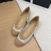 High Version 2025 New Xiaoxiangfeng Woven Hollow Ballet Flat Bottomed Color Blocked Single Shoes Fashionable Women_vogvips.com