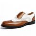 Men's Brogue Shoes Men's Oxford Formal Brogue Lace Up Leather_vogvips.com