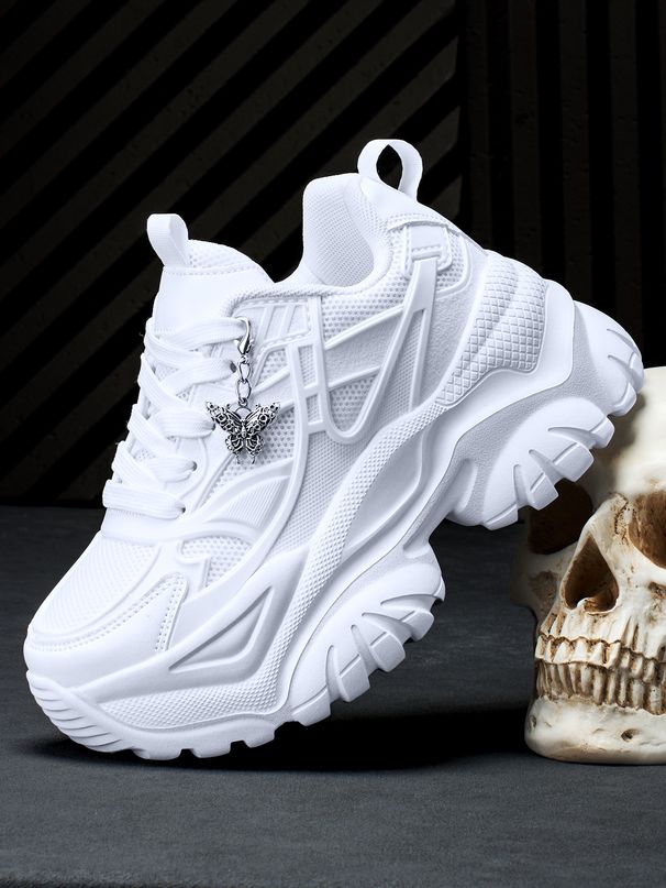 Women's 2026 New Y2K Gothic Thick-Soled 7cm Height-Increasing Vulcanized Shoes, High Dark Fashion White Casual Sneakers,_vogvips.com