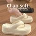 EVA Thick Flip-Flops 7cm Women Outdoor Height Increasing Soft Sole Non-Slip Toe Clip Sandals Ins Trend Summer New_vogvips.com
