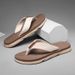 New Summer Flip-flops Men's Senior Sense Of Thick Bottom Clip Foot Anti-slip Wear-resistant Fashion Sandals_vogvips.com