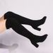 35-43 Over-the-Knee Stretch For Women, High Heels, New Autumn Winter Large Size Lace-Up Suede Slimming Long Boots_vogvips.com