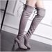 New 3443 Plus Size Women's High Heel Pointed Toe Over-the-Knee With Back Strap Riding Boots Long Term Stock_vogvips.com