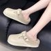 Winter Waterproof Clogs Slippers Women Lightweight Warm Plush Birken Shoes Woman Outdoor Indoor Non Slip Cotton Slippers_vogvips.com