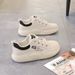2025 New Spring Hot-Selling Women's Flat With Cushioning, Versatile Non-Slip Student White Sneakers 6682_vogvips.com