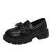 Loafers For Women Autumn Women's Small Leather Shoes One Leg Women's Shoes Small Fragrant Style Ins Trend_vogvips.com