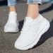 2025 Large Size New Sock Shoes Sports Casual Shoes Thick Sole Student Fashion Slip-On Flyknit Sneakers_vogvips.com