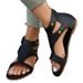 Summer New Foreign Trade Large-size Flat-soled Zipper European And American Style Slip-on Sandals, Direct From The_vogvips.com