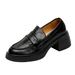 Mary Jane Thick-soled Women, Lightweight Soft Shoes For Petite Individuals, Chunky High-heeled Shoes, British Retro_vogvips.com