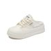Little White Shoes Female Student Mesh Breathable Heightening Shoes Half Support Board Shoes Casual_vogvips.com