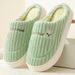 Winter Indoor Home Cotton W, Thick Sole, Warm, Comfortable, Fleece-Lined, Non-Slip, Maternity Slippers For Men And_vogvips.com