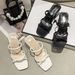 Women' Ummer Andal For Outdoor Wear, 2025 New Fahion Veratile Chunky Heel Fairy Tyle Retro French Niche High_vogvips.com