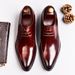 New men's formal leather shoes leather British business leather shoes men plus size shoes men's shoes_vogvips.com