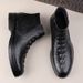 Men's Shoes Casual Leather Shoes Men's Soft-soled Lazy Shoes Warm Velvet Short Boots High-top Tooling Shoes Leather Shoes_vogvips.com