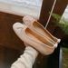 Grape Mom Ballet Style Bow Square Round Toe Soft Suede Shallow Mouth Single Shoes Women Mary Jane All Seasons Red F_vogvips.com