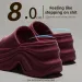 Womens 8cm Platform Slide Sandals Wave Sole Soft Comfortable Eva Slippers_vogvips.com
