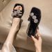 Women's Outdoor French Style Super Fairy One-Strap Fashion Versatile Flat Casual Beach Sandals_vogvips.com