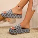 Elegant Women's Thick Soled 2026s New Print Design Lightweight And Versatile Fashionable Beach Slippers Size 36 43 Free_vogvips.com