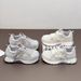 Women's Thick-soled Dad Shoes, 2026 Spring New Model, Genuine Leather Mesh Breathable Versatile Height-increasing Sports_vogvips.com