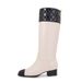 Autumn And Winter New Xiaoxiangfeng Knight Boots Thick Heel High Boots Thin Color Matching Women's Boots_vogvips.com