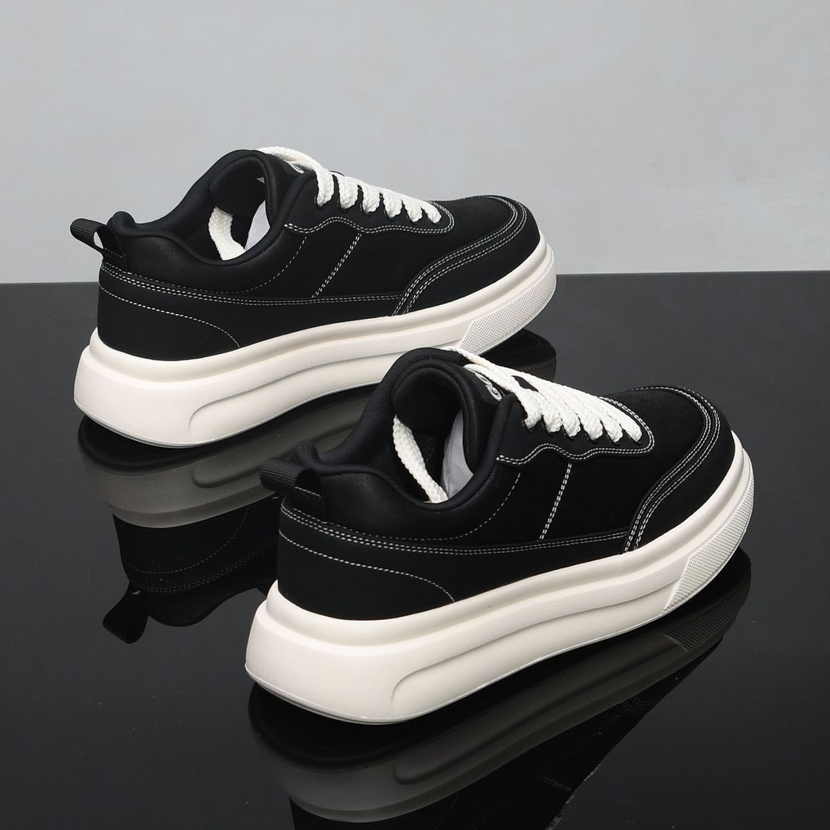 Trendy Men's Casual Sneakers | Anti-Odor Platform Shoes With Breathable Design | Chunky Dad Shoes For Daily Wear_vogvips.com