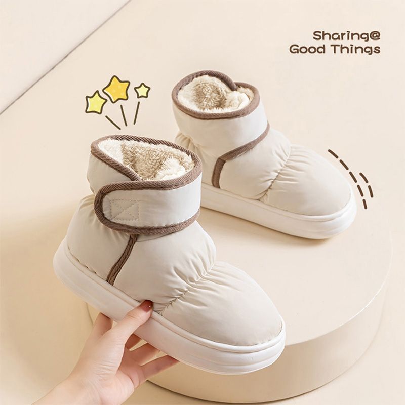 Snow Boots For Women, New Winter Outerwear Cotton Shoes For Men, Winter Plush Anti Slip Waterproof Cotton Boots_vogvips.com