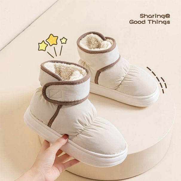Snow Boots For Women, New Winter Outerwear Cotton Shoes For Men, Winter Plush Anti Slip Waterproof Cotton Boots_vogvips.com