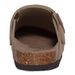 Crestar Women's Suede Clogs With Adjustable Strap Fashion Cork Footbed Genuine Leather Mules Outdoof New Slip On Potato Shoes_vogvips.com