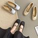 French Mary Jane Single Shoes Female Summer Temperament Gentle Fairy Wind Round Head Shallow Mouth Flat Ballet Shoes_vogvips.com