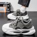 Men's Shoes For Spring And Autumn, Thick Soled, New Versatile Sports And Leisure Running, Height Enhancing Youth Leather Dad Shoes_vogvips.com