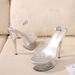 2021 Summer New Pointed Toe Waterproof Platform Stiletto High Heels Casual Wedding Fashion Sandals Women's Single Shoes_vogvips.com