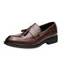 Tassel Wedding Leather Casual Men's Loafers Shoes Version Size Style Korean British Large Business Small Slip-On_vogvips.com