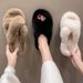 Home Furry Wome, Fashioable New Style Autum Ad Witer, Korea Versio, Thick Sole, No-Slip Cotto Slippers For_vogvips.com