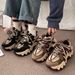 2025 Spring And Autumn New Fashionable Street Sponge Cake Mid Heel Thick Bottom Women Fashion Versatile Shoes_vogvips.com