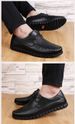 Large Size Men's Casual Leather Shoes Lace-up Casual Shoes Solid Color Men's Shoes_vogvips.com
