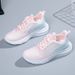 Women's Lightweight Running Shoes 2025 Spring/Autumn Breathable Sports Shoes with Shock Absorbing Soft Sole Casual Student Footwear_vogvips.com