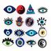 16 Sets Of Cartoon Evil Eyes Shoes Floral Decorative Buckle Personalized DIY Student Garden Shoe Buckle Accessories_vogvips.com