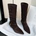 French Style Internal Height Increase Pleated Slouch For Women 2025 Autumn Winter New Pointed Toe Mid-Calf Over-the-Knee_vogvips.com