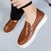 Bean shoes Men's shoes Loafers Fashion casual leather shoes Youth fashion shoes_vogvips.com