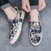 Men's trend Men's low top pattern slip-on men's shoes Fisherman shoes men_vogvips.com