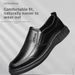 Men's Business Formal Casual Shoes 2026 New Style in Stock Leather Black Microfiber Leather Middle Aged And Elderly Dad Shoes_vogvips.com