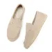 Unisex Black Suede Espadrille Loafers Slip On For Smart Casual Daily Office Wear_vogvips.com