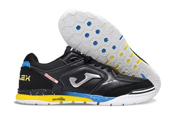 Low With Flat Shock-absorbing Sole Suitable Heel For Anti-slip Indoor Use To Durable Resistant Twisting JOMA IC Football Shoes_vogvips.com